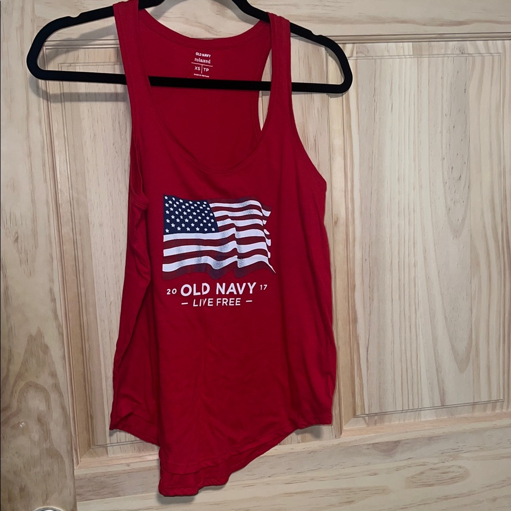 Old Navy XS Relaxed 2017 Red Tank Top Pre-loved